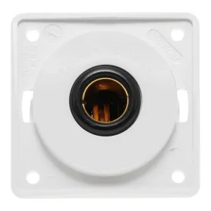 12V Single Pole Socket White (21223W) Convenient White 12V Single Pole Socke