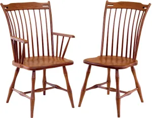 Classic and Comfortable Thumb-back Dining Chair