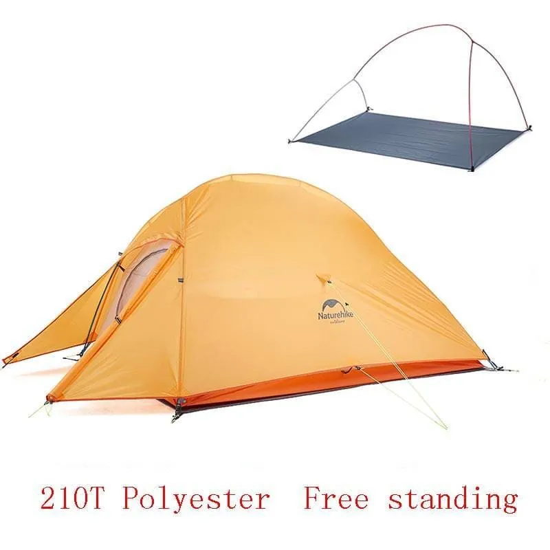 Comfortable Polyester Tent for 2 Person with Mat