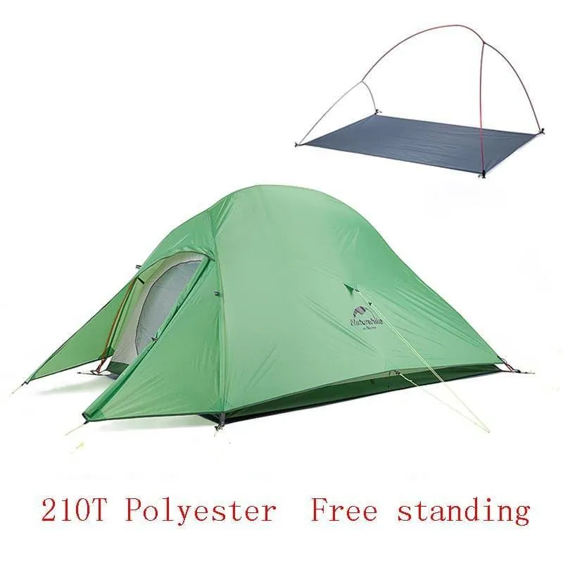 Comfortable Polyester Tent for 2 Person with Mat