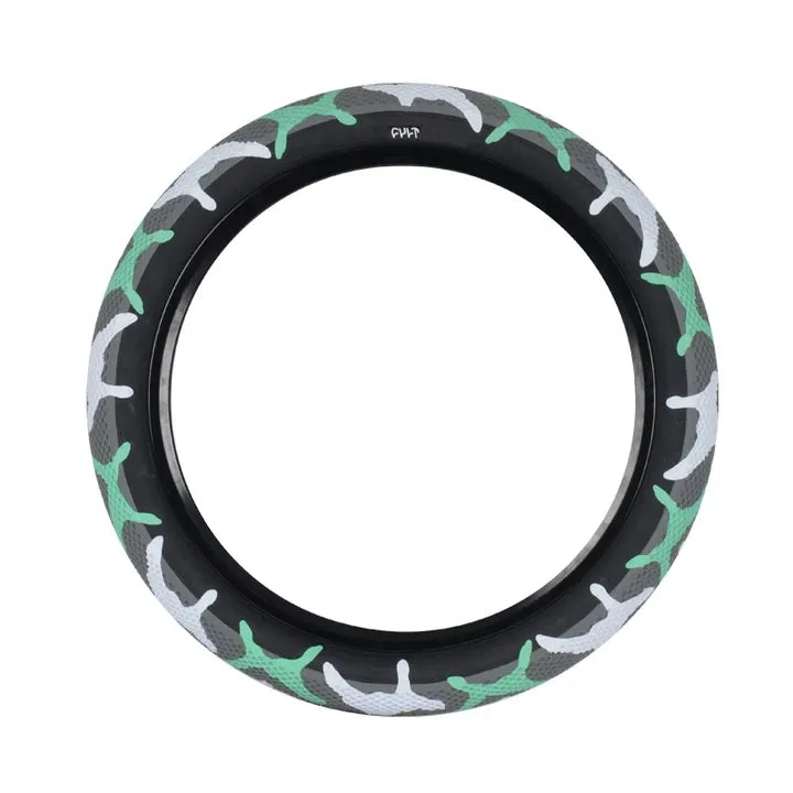 Cult BMX X Vans Juvenile Tire 18" - Teal Camo