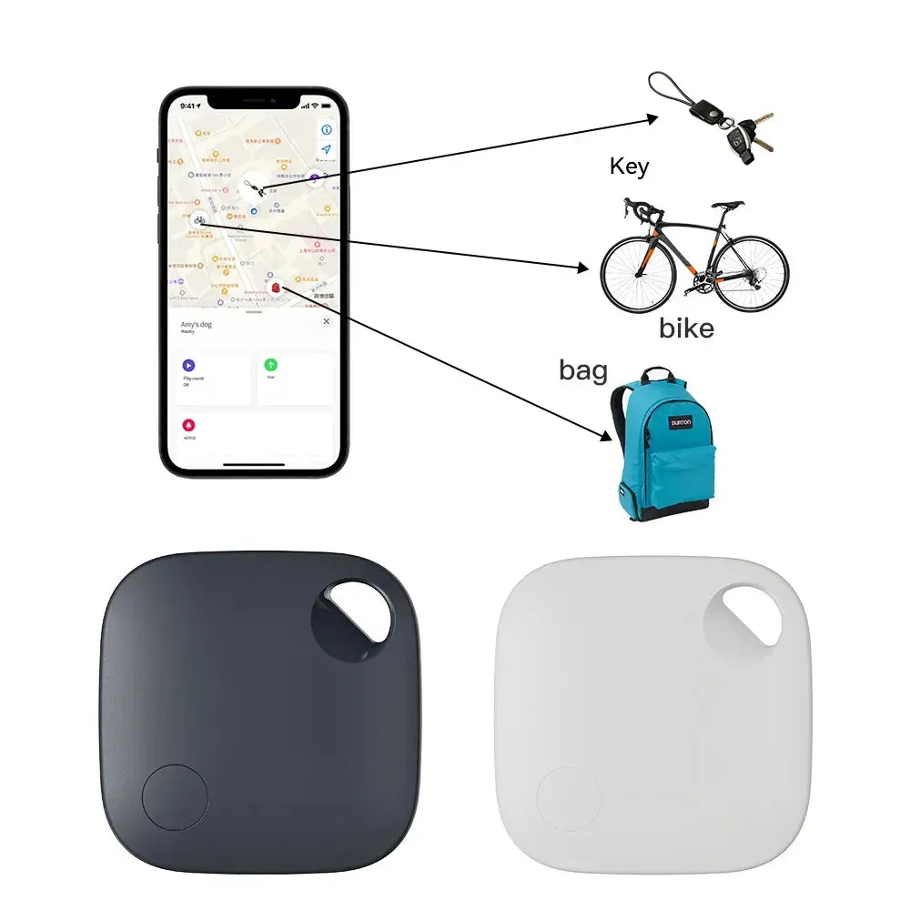 GPS Air Tracking Tag Keychain (Compatible with Apple Find My Network)