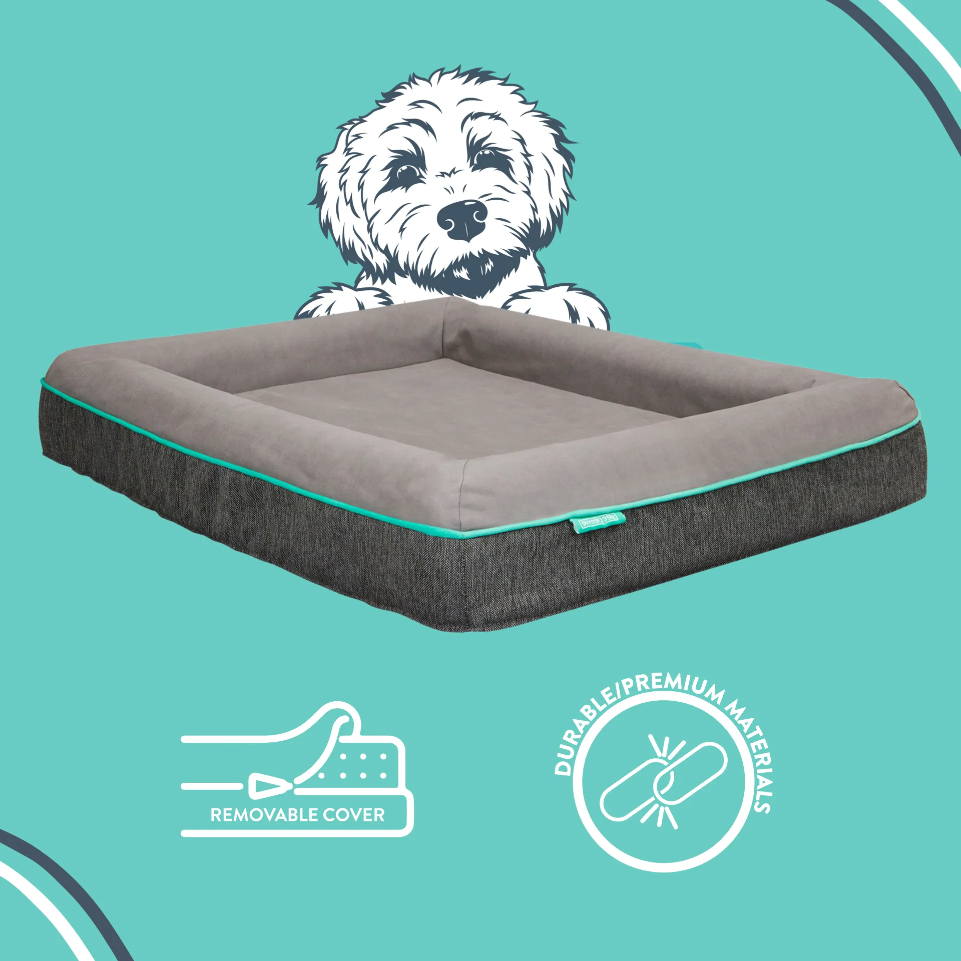 Jaxon Memory Foam Dog Bed