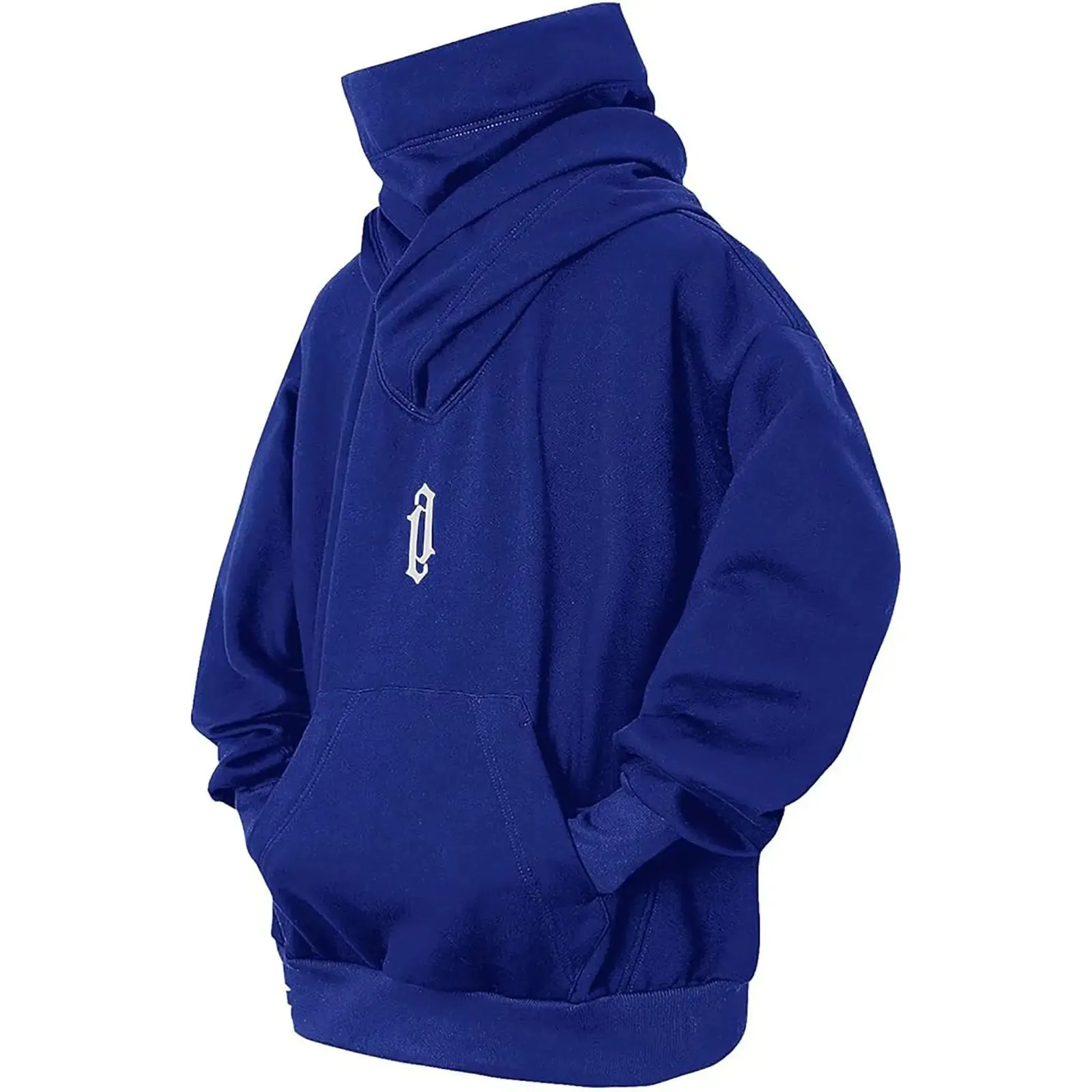 Pile Collar Men's Loose Casual Hoodie